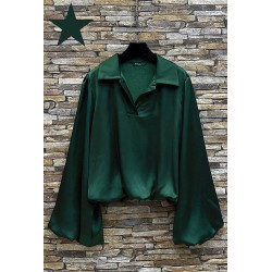 BLOUSE TARA VERT SAPIN-TU