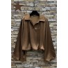 BLOUSE TARA MARRON CLAIR-TU