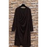 ROBE BEYLY MARRON BRILLANT-TU