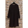 ROBE BEYLY MARRON BRILLANT-TU