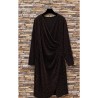 ROBE BEYLY MARRON BRILLANT-TU