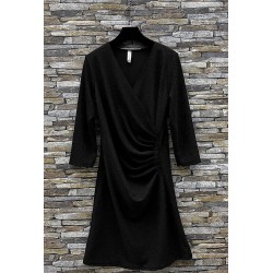 ROBE JENNA NOIR BRILLANT-TU
