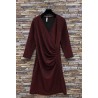 ROBE JENNA BORDEAUX BRILLANT-TU