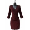 ROBE JENNA BORDEAUX BRILLANT-TU