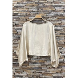 BLOUSE ALICIA BEIGE-TU