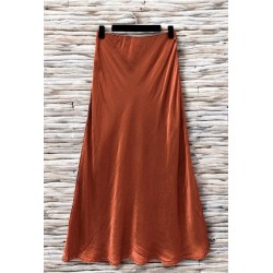 JUPE FLUIDE OCTAVE ROUILLE-TU