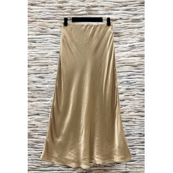 JUPE FLUIDE OCTAVE CARAMEL-TU