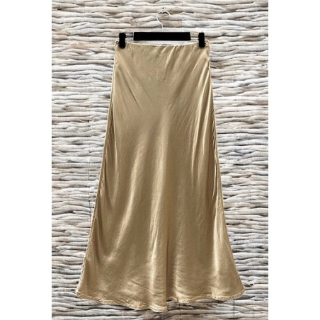 JUPE FLUIDE OCTAVE CARAMEL-TU