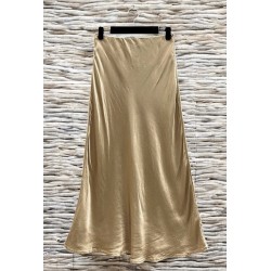 JUPE FLUIDE OCTAVE CARAMEL-TU