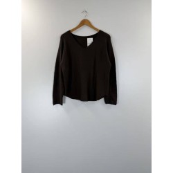 PULL MARRON FONCE-TU
