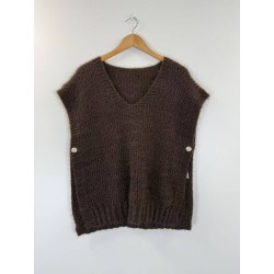 PULL SSMANCHE CHOCOLAT-TU