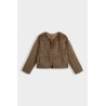 VESTE FOURRURE BRUN