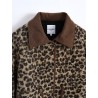 VESTE VELOURS LEOPARD