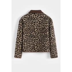 VESTE VELOURS LEOPARD