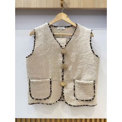 VESTE SS MANCHE BEIGE-TU