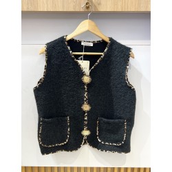 VESTE SS MANCHE NOIR-TU
