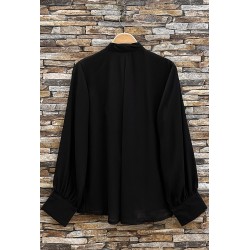 CHEMISIER FANELLE NOIR-TU