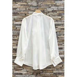 CHEMISIER FANELLE BLANC-TU