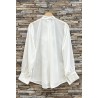 CHEMISIER FANELLE BLANC-TU