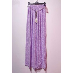 PANTALON ZC24 FLEURIS LILAS