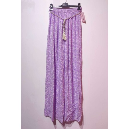 PANTALON ZC24 FLEURIS LILAS