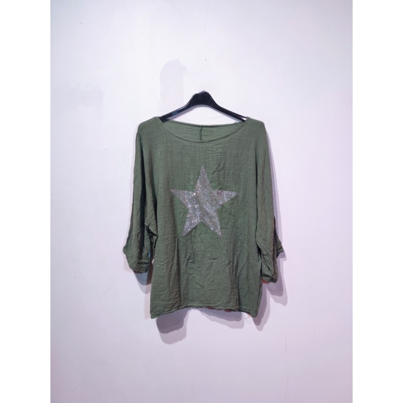 BLOUSE LISA STAR KAKI