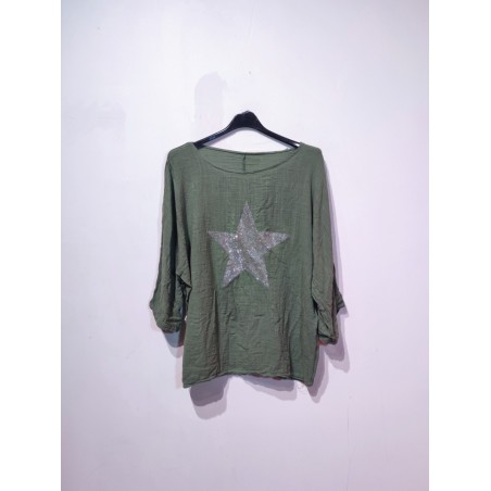 BLOUSE LISA STAR KAKI