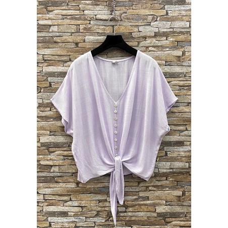 CHEMISE BILLIE LILAS