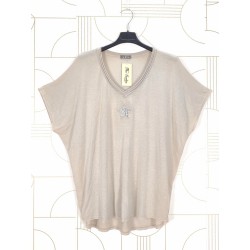 TEE SHIRT6484 ETOILE BEIGE