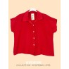 CHEMISE24080 GAZE ROUGE TU