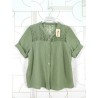 CHEMISE24051 GAZE OLIVE TU