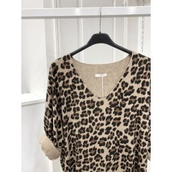 PULL LEOPARD 45458 BRONZE -TU