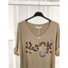 PULL LEGER ROCK 9583R CAMEL -TU