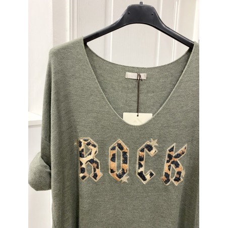 PULL LEGER ROCK 19644 KAKI