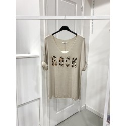 PULL LEGER ROCK 19644 BEIGE - TU