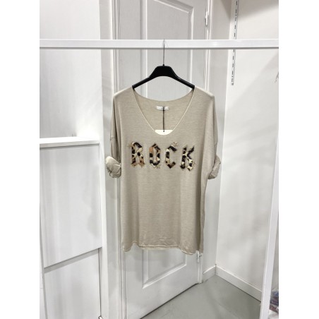 PULL LEGER ROCK 19644 BEIGE - TU