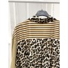 CHEMISE LEOPARD RAYEE 6698 CAMEL-TU