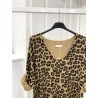 PULL LEOPARD 45458 CAMEL -TU