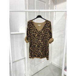 PULL LEOPARD 45458 CAMEL -TU