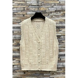 GILET ALBY F958931 BEIGE