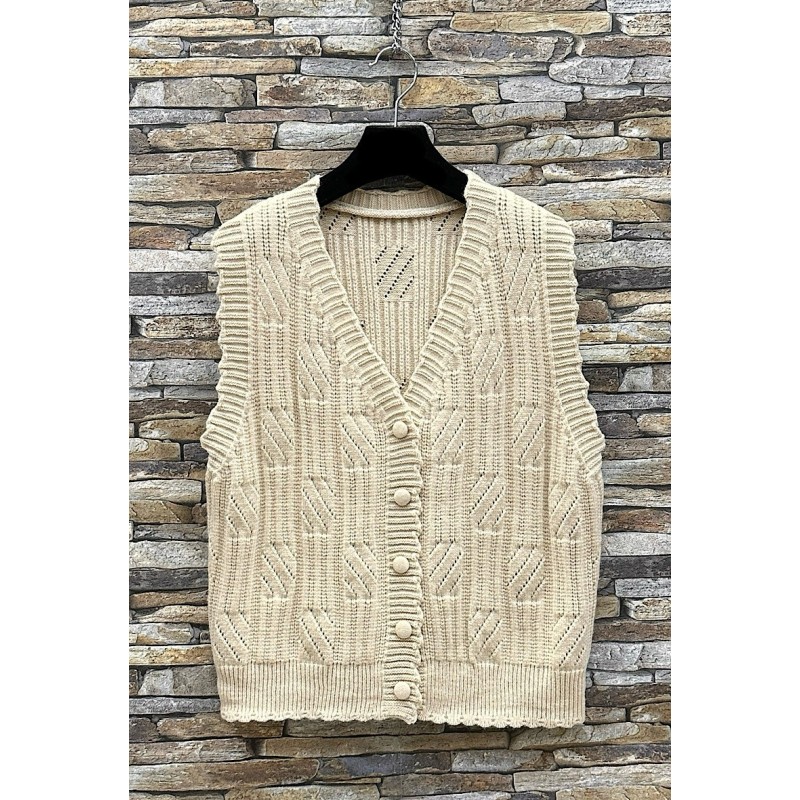 GILET ALBY F958931 BEIGE