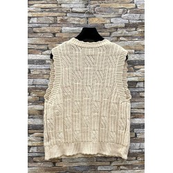 GILET ALBY F958931 BEIGE