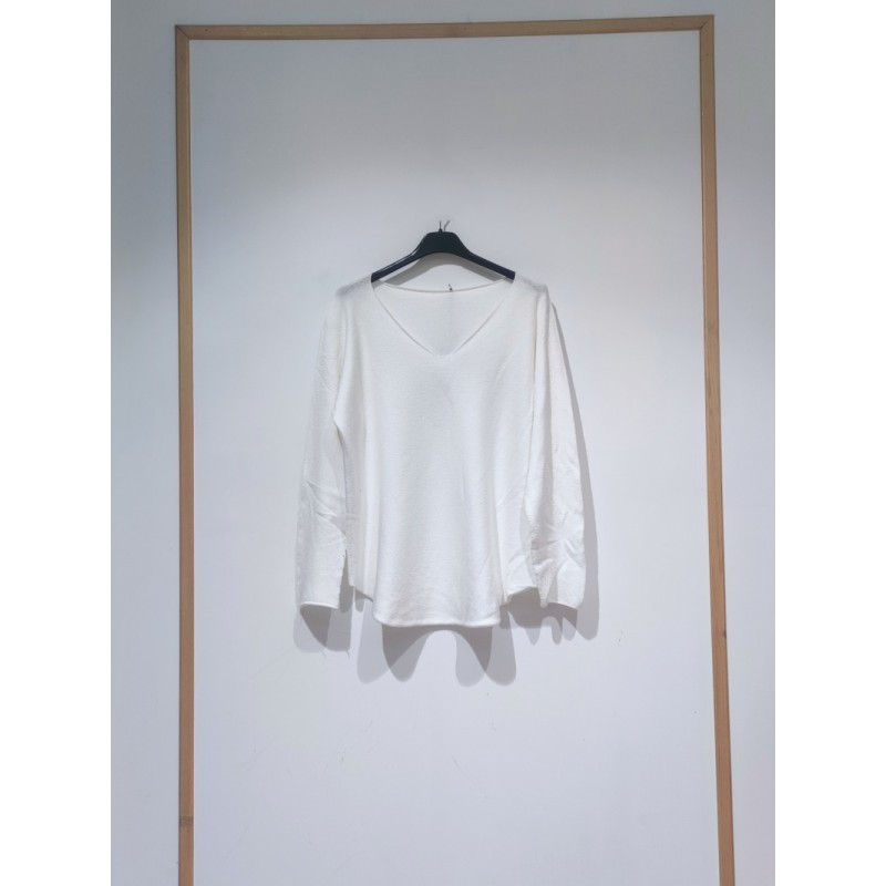 PULL MILA 100 BLANC