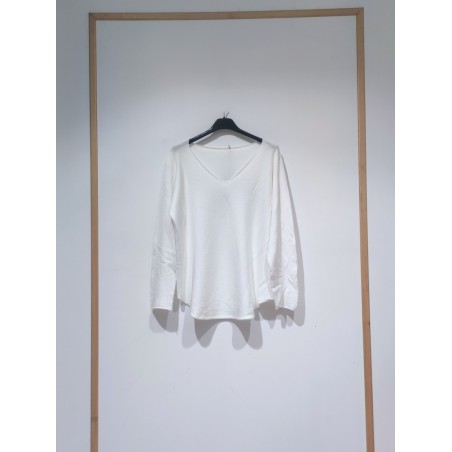 PULL MILA 100 BLANC