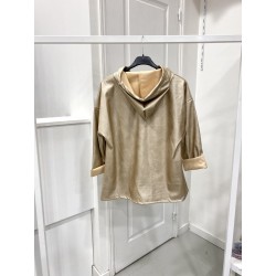 VESTE SIMILI CUIR 299513 CHAMPAGNE-TU