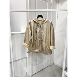 VESTE SIMILI CUIR 299513 CHAMPAGNE-TU