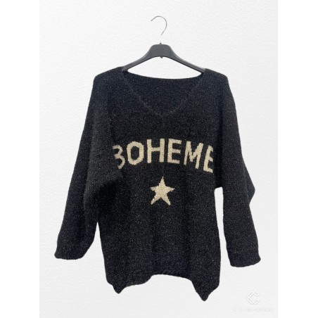 PULL MAILLE BOHEME 3305 NOIR TU