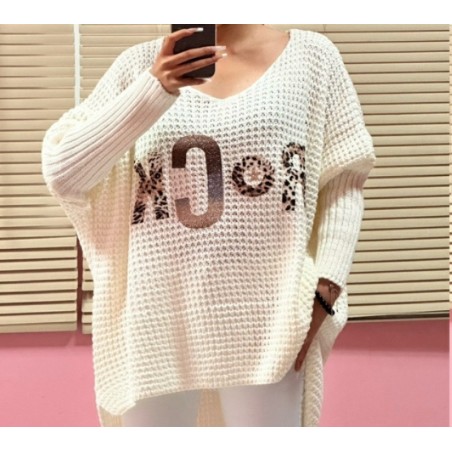 PULL ROCK 7910 BLANC-TU