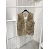 GILET PAILLETE LEOPARD 6715-TU