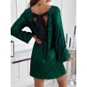 ROBE 2143 BRILLANTE NOEUD VERT-TU